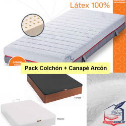 Pack Canape y Colchón Latex-Soft
